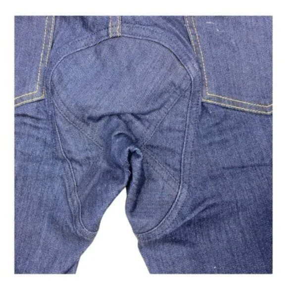 Ryb Ride Your Bike Womens Indigo Denim Jean Dark Wash Cycling Shorts US 26 - Picture 11 of 14